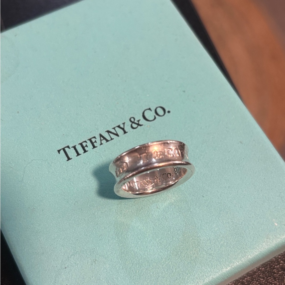 Tiffany & Co. Sterling Silver Double Band Ring - Silver
